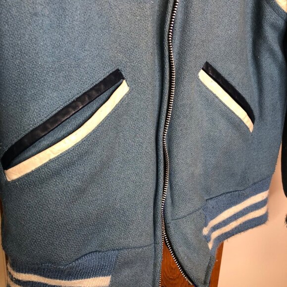 Vintage Letterman Jacket Princeton Jr. High Reversable Halloween Costume Allan - Picture 5 of 16